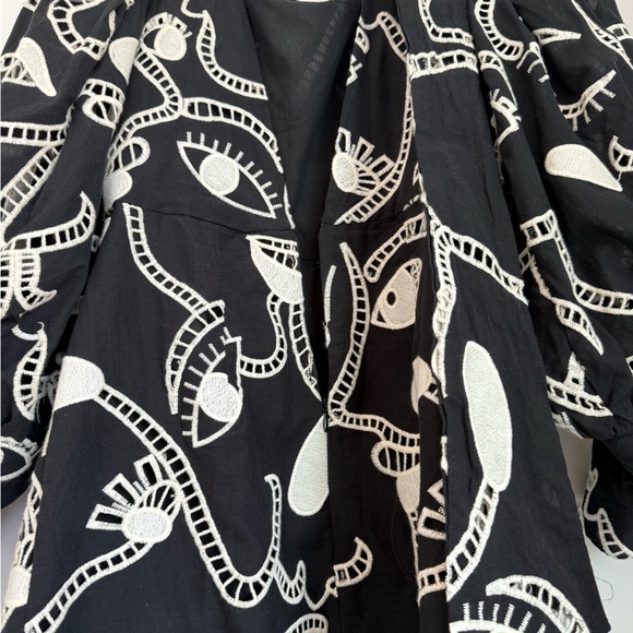 New FARM Rio Richelieu Faces Long Sleeve Mini Dress - Picture 7 of 7